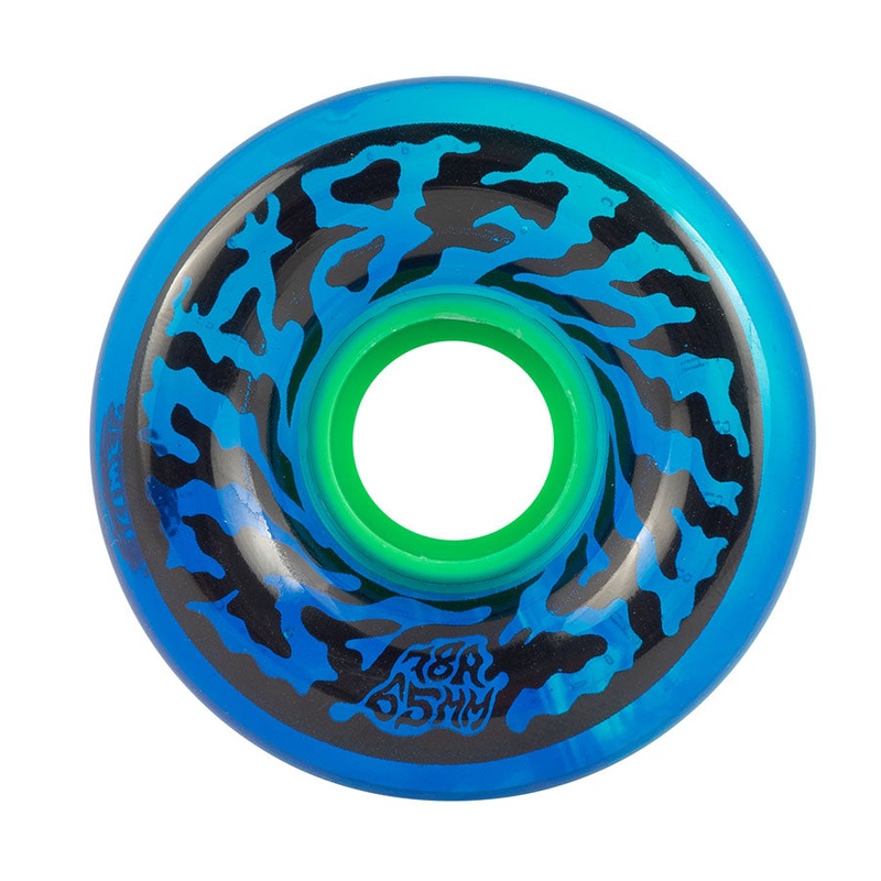 SLIME BALLS WHEELS SWIRLY TRANS BLUE 78A (65MM) 65MM