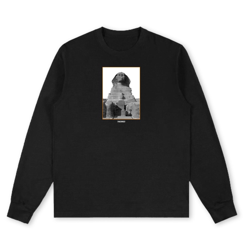 THEORIES L/S TEE- SPHINX BLACK SMALL