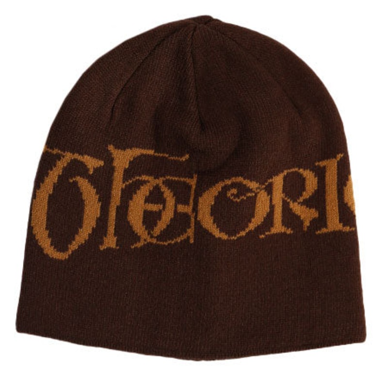 THEORIES SECRETUM JAQUARD KNIT BEANIE BURNT ORANGE