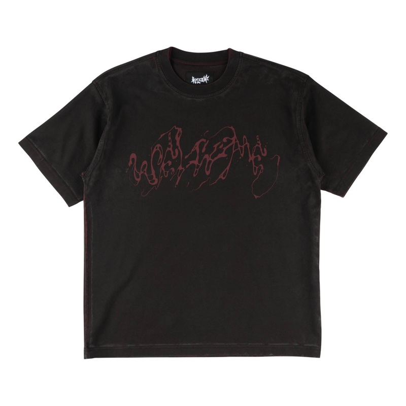 Weep Boxy Overprint Knit Tee X-Small