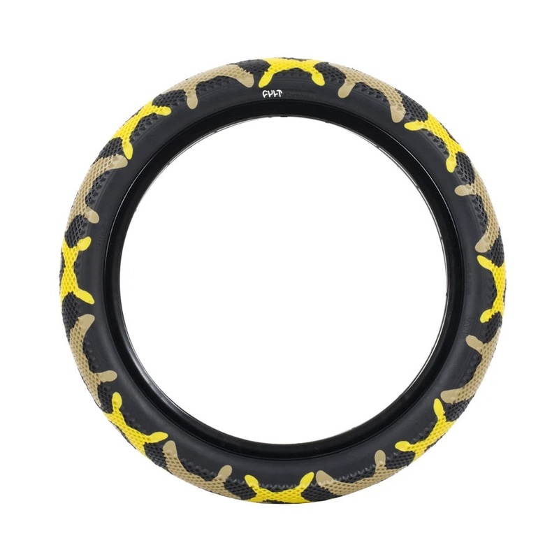 Cult BMX X Vans Juvenile Tire 18 – Yellow Camo