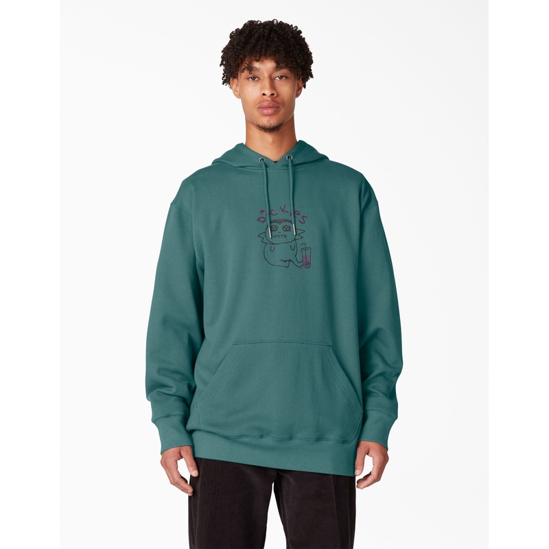Dickies Franky Villani Drunkula Pullover Hoodie – Lincoln Green XS Green