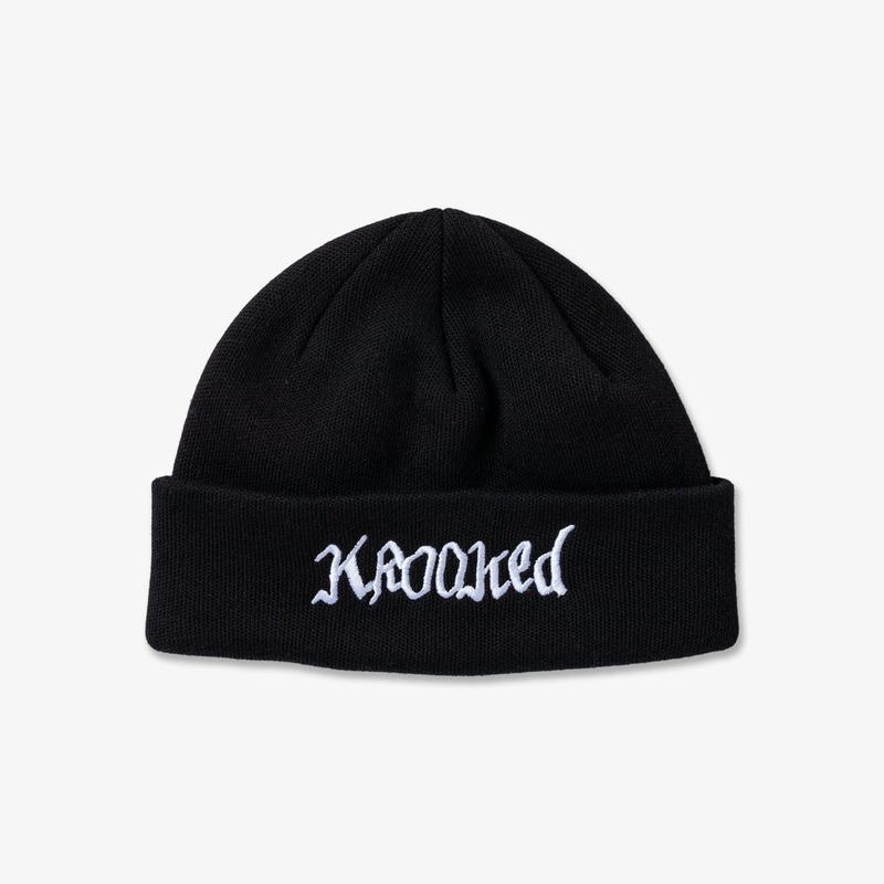 Double OK SCRPT Beanie (Black)