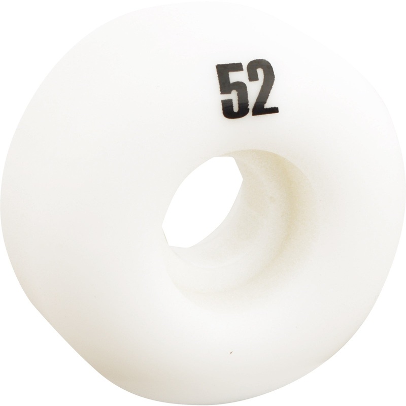 Essentials Skateboard Wheels 52mm 99a – White (Set of 4)
