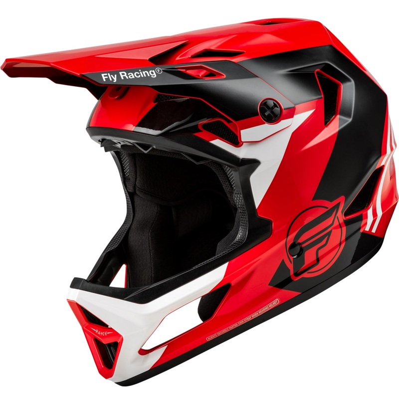Fly Racing Rayce (2024) Full Face Helmet – Red/Black/White Small