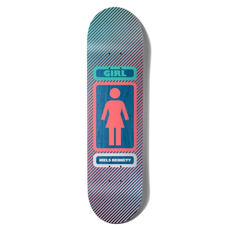 Girl Bennett 93 Til Skateboard Deck – 8.0 Blue Gradient
