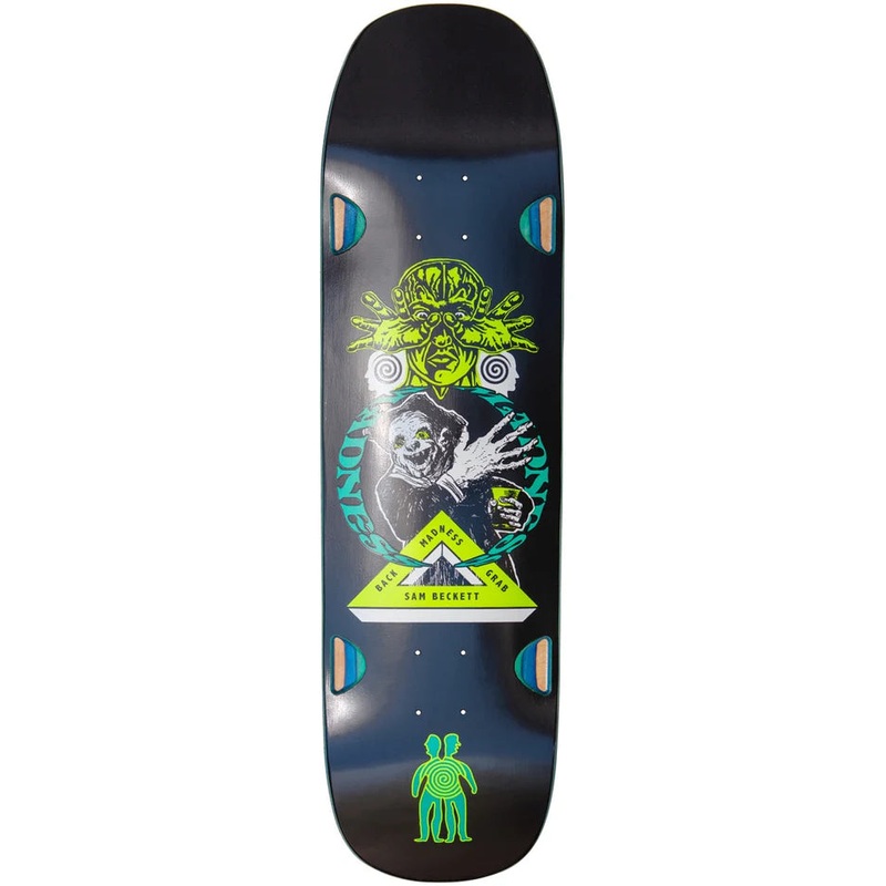 MADNESS DECK – SAM BECKETT BACK GRAB IMPACT LIGHT SHAPED BLACK (8.75″) 8.75″