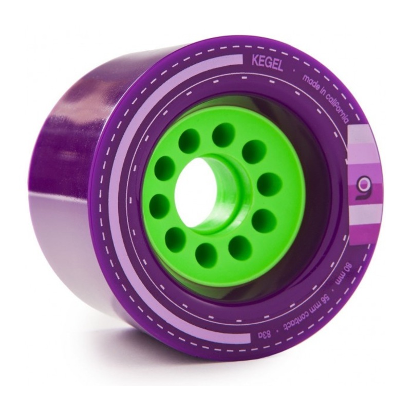 Orangatang Kegel Longboard Wheels 80mm 83a – Purple (Set of 4)