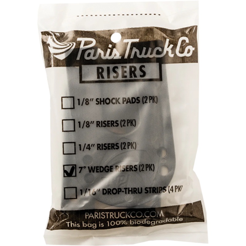 PARIS WEDGE HARD RISER SET 1/8-1/2 2pk BLACK 7.0″