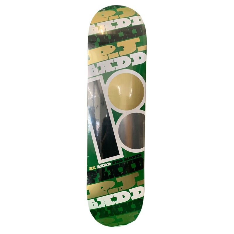 Plan PJ Ladd Pro Model Green/Gold 8″ Classic Skateboard Deck
