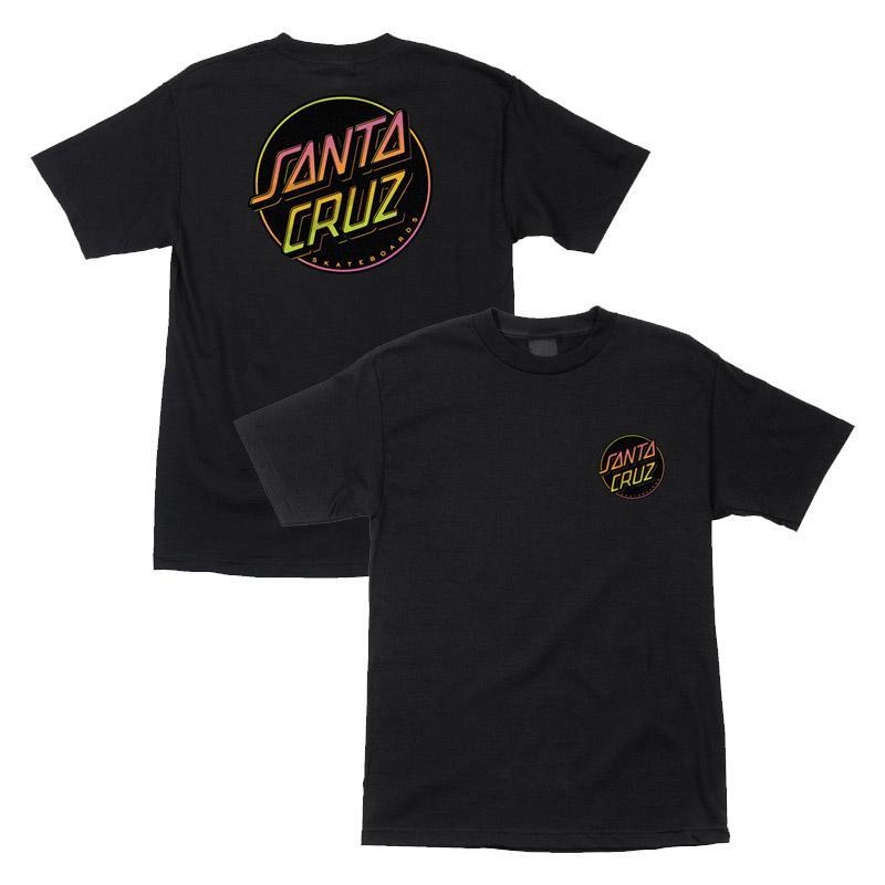 SANTA CRUZ T-SHIRT CONTRA DOT BLACK SMALL