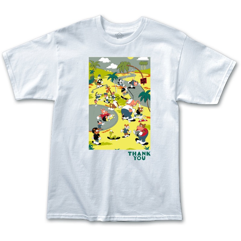 Skate Oasis Animals S/S Tee WHITE SMALL