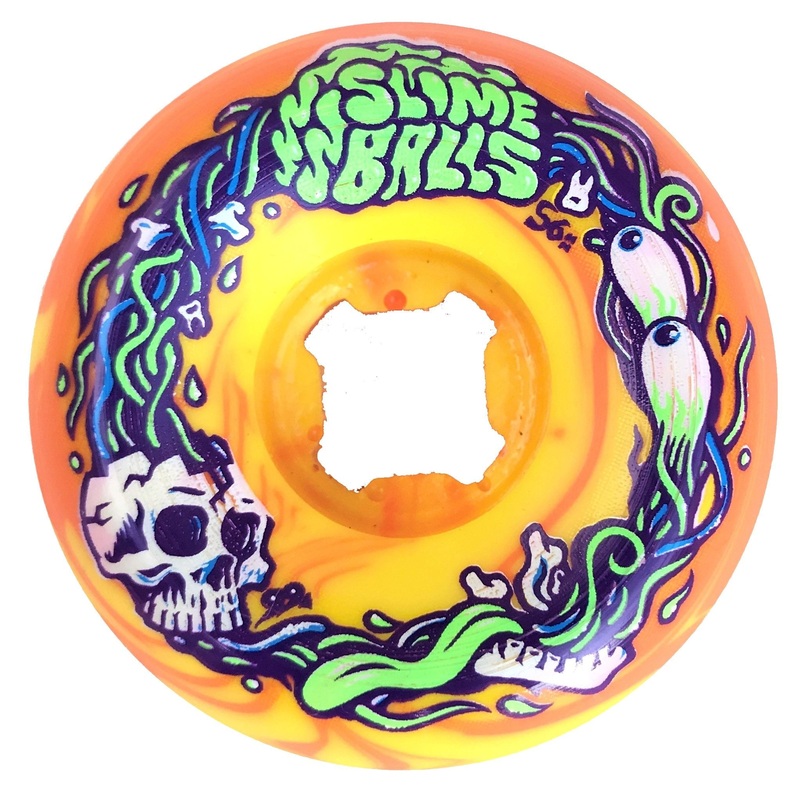 SLIME BALLS BRAINS SPEED BALLS ORANGE/YELLOW 99A (56MM) 56MM