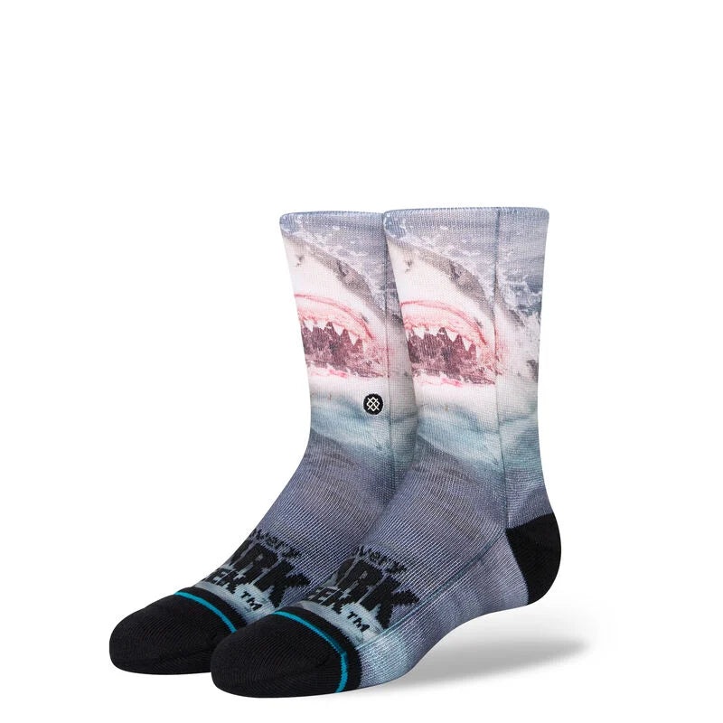 Stance Shark Week X Stance Kids Crew Socks – Blue L