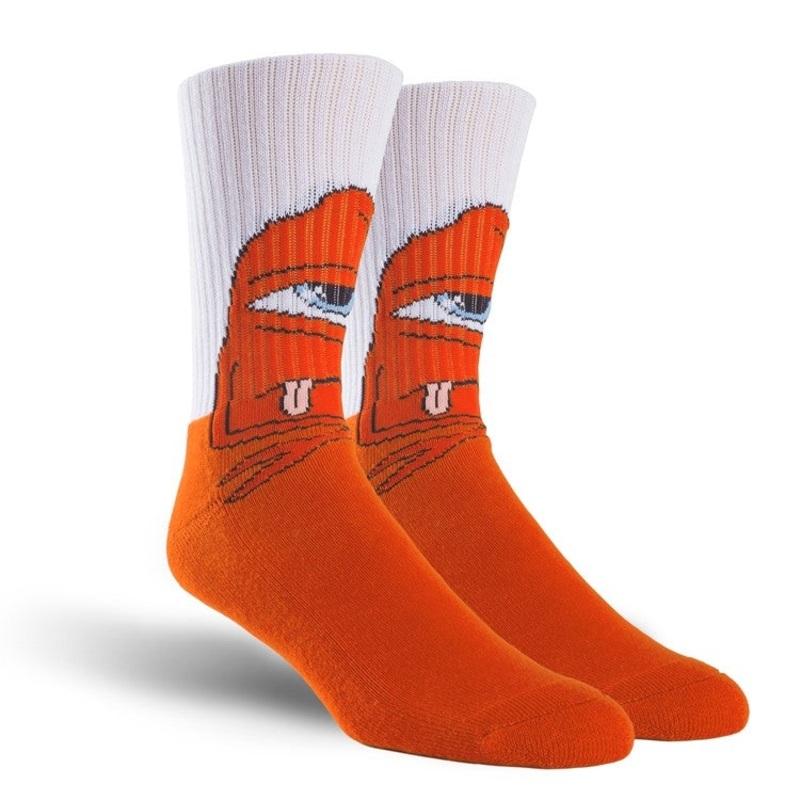 TOY MACHINE SOCKS – BORED SECT WHITE