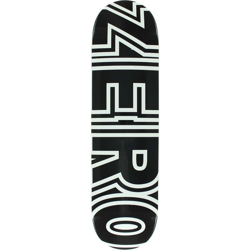 Zero Bold Skateboard Deck 8.0 – Black/White