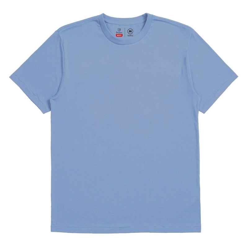 BRIXTON BASIC S/S PREM TEE – CASA BLANCA BLUE SMALL