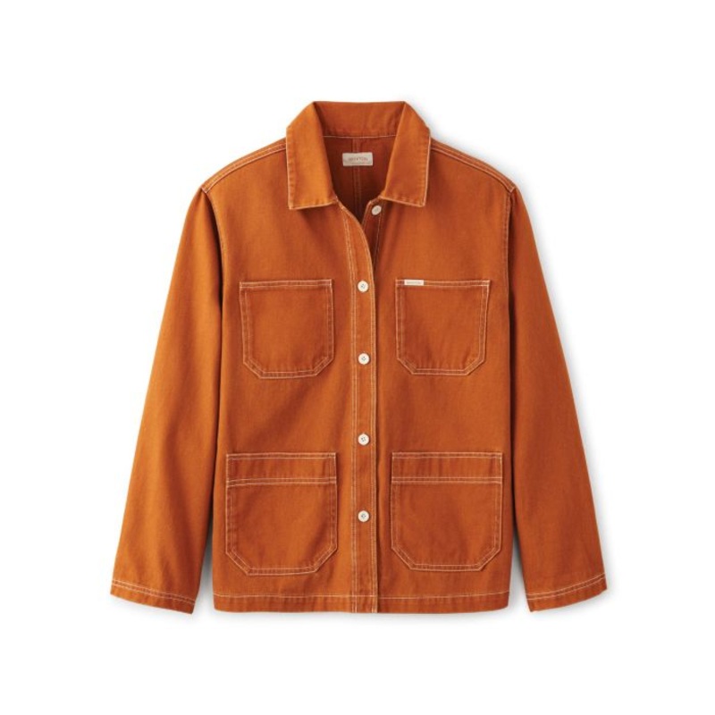 BRIXTON PHILLY CHORE COAT – AMBER – 100% COTTON SMALL