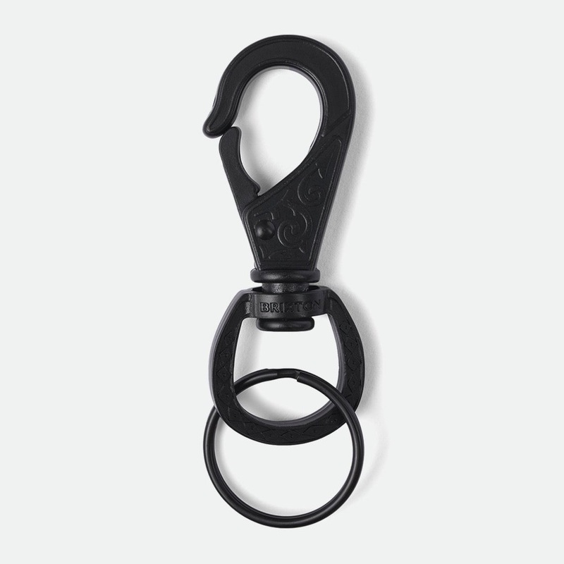 BRIXTON SCROLL KEYCHAIN BLACK