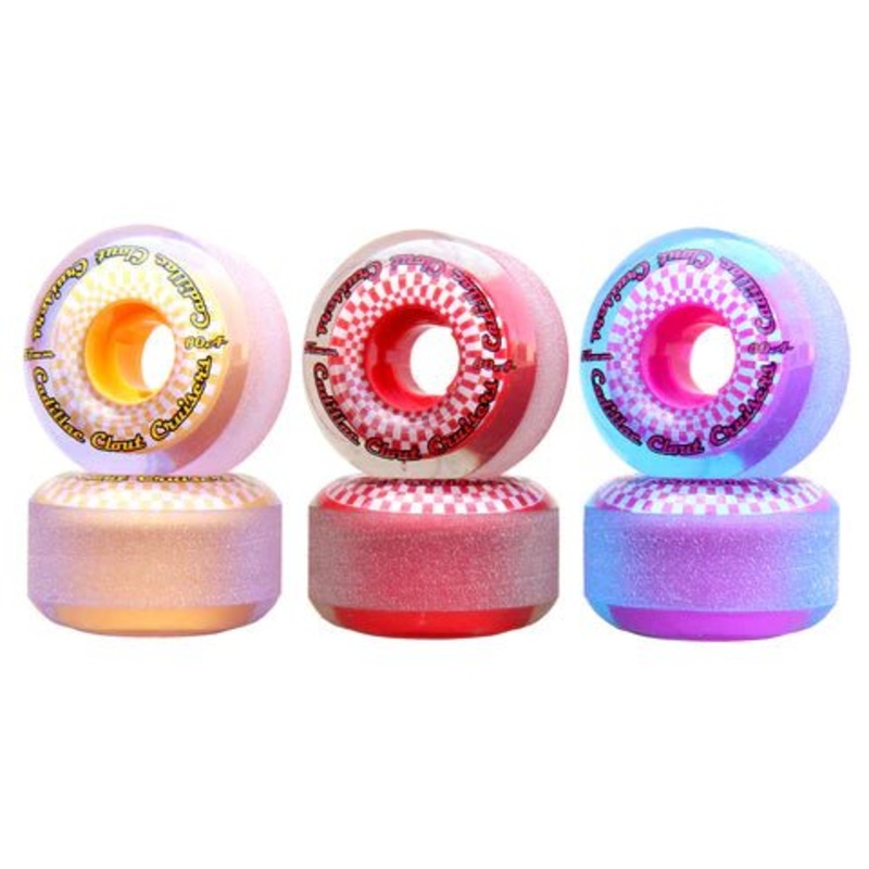 Cadillac: Clout Cruisers 57mm/80a Skateboard Wheels 80a Pink