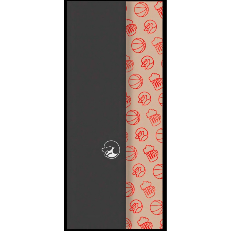 Classic Die Cut Griptape Sheet Black Black Die Cut