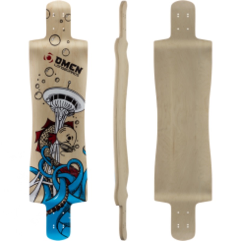 Omen Pike Drop Through Longboards Deck