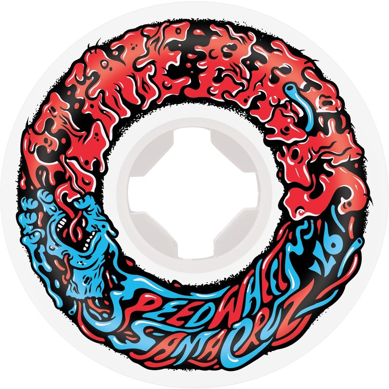 Slime Balls Vomit Mini II 97a 53mm White Skateboard Wheels