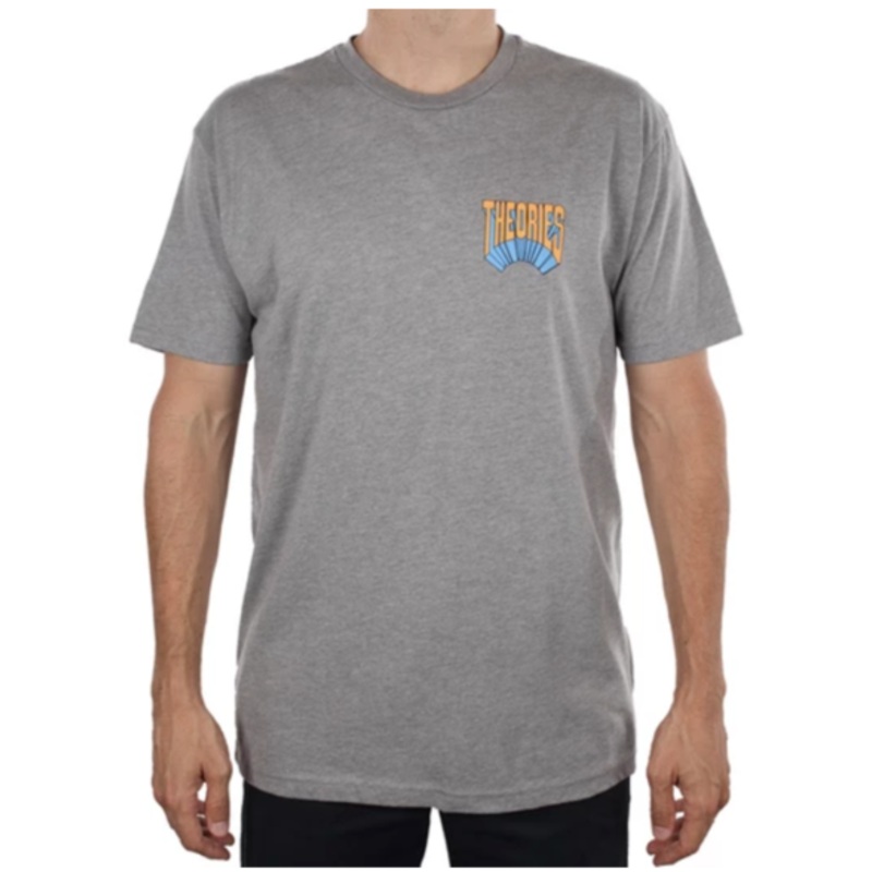 THEORIES T-SHIRT WORLDWIDE DARK HEATHER GREY MED