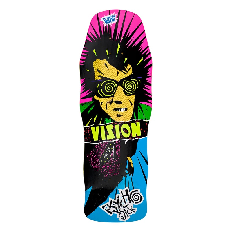 Vision Original Psycho Stick Skateboard Deck – 10 Blue