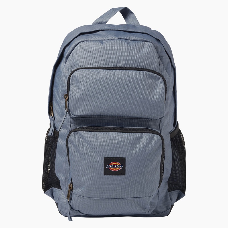 Dickies Double Pocket Backpack – Steel Blue