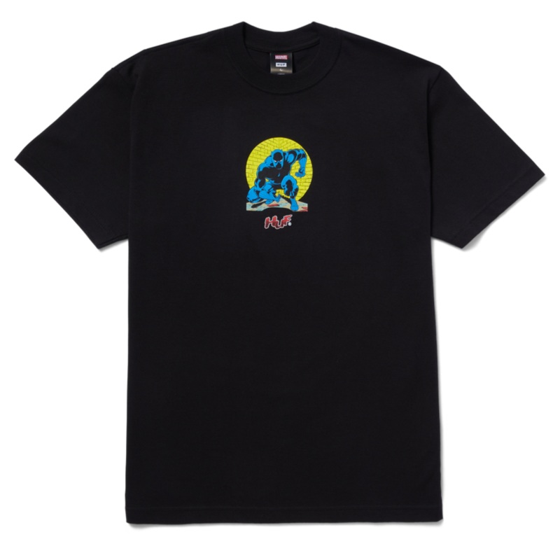 HUF X AVENGERS NIGHT PROWLING TEE BLACK SMALL