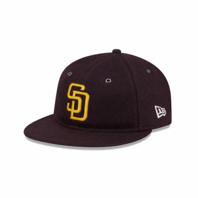 New Era San Diego Padres Wool Brown 5950 Retro Crown Fitted Hat 7-1/4
