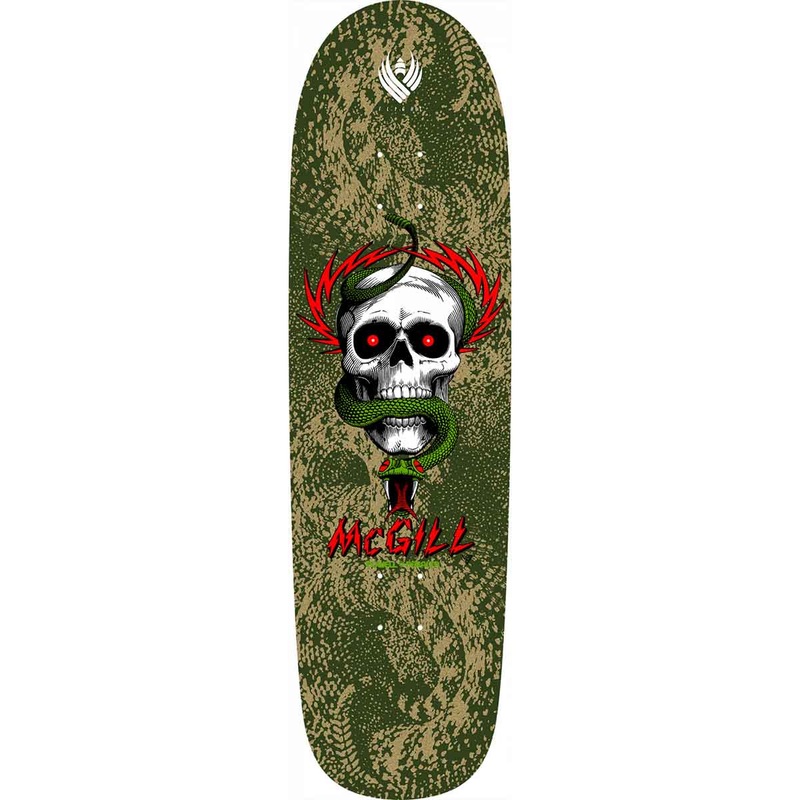 POWELL PERALTA FLIGHT DECK MCGILL SKULL & SNAKE – ARMY (8.97″) 8.97″