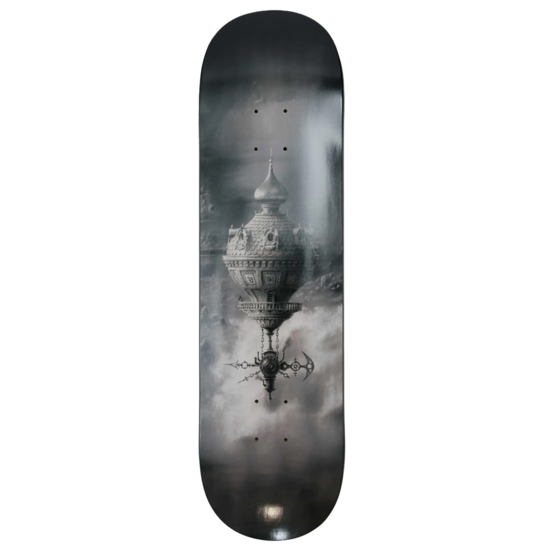 The Nine Muses & Welder Wings –  “Early Dreams of Flight II” Skateboard Deck 8.25
