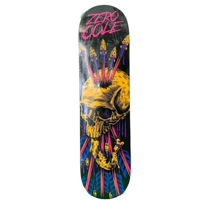 Zero Chris Cole Blacklight Series Skull 7.75″ Classic Skateboard Deck