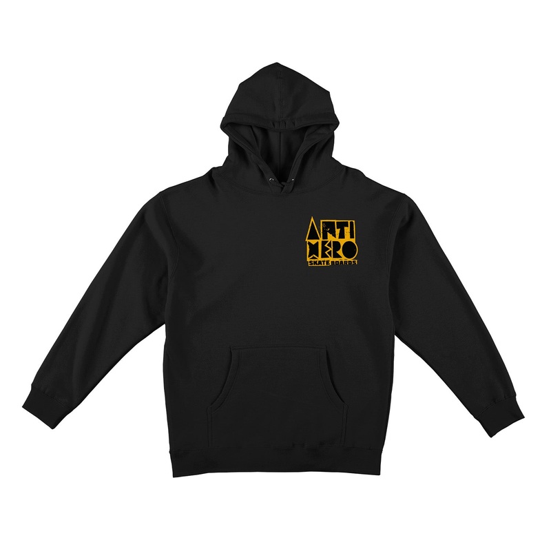 Antihero Slingshot II Hooded Sweatshirt S Black/Gold