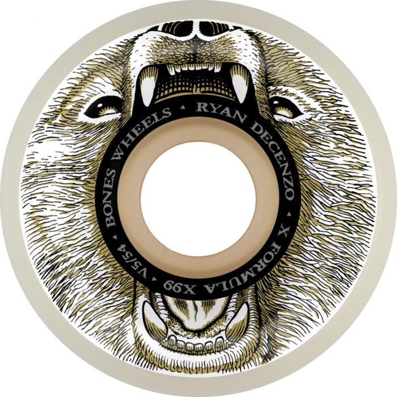 BONES WHEELS X-FORMULA DECENZO BEAR GRILLS 99A V5 SIDECUT (52MM/54MM) 52MM