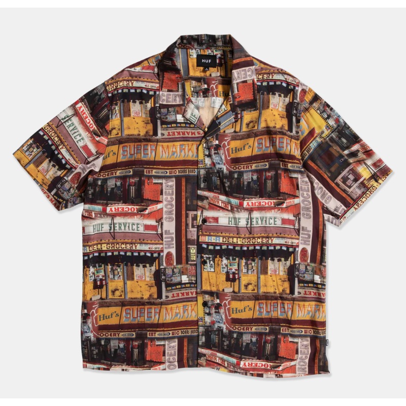 Huf Corner Store Resort Shirt – Multi Small