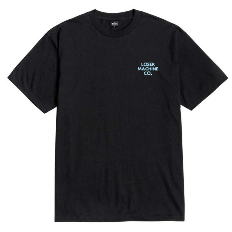 LOSER MACHINE NEON-DESTROY T-SHIRT BLACK MED