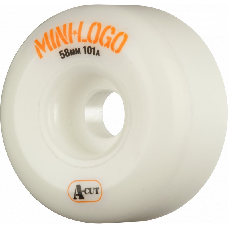Mini Logo Wheels A-Cut 58mm 101a – White (Set of 4)