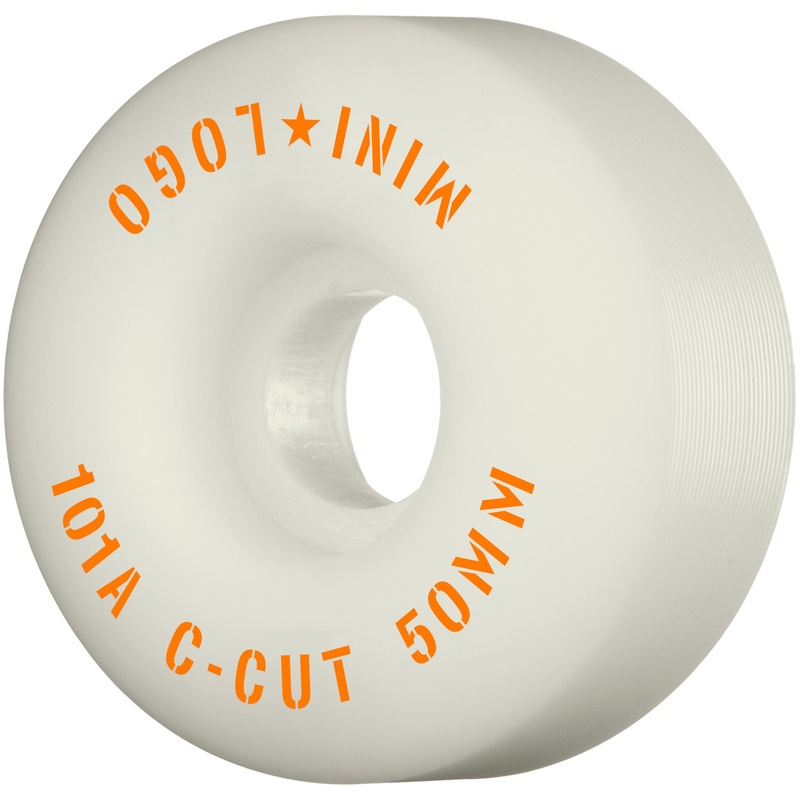 Mini Logo Wheels C-Cut 2 50mm 101a – White (Set of 4)