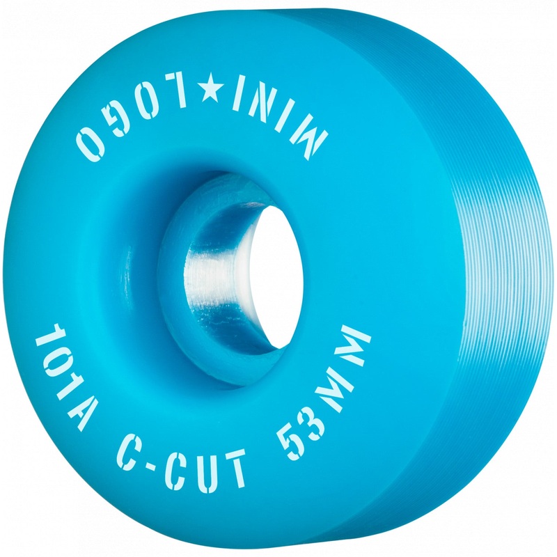 Mini Logo Wheels C-Cut 2 53mm 101a – Blue (Set of 4)