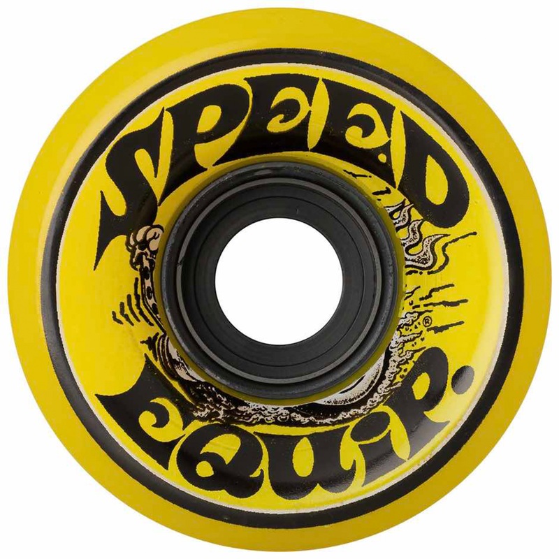 OJ WHEELS X MOONEYES SUPER JUICE CRUISER WHEELS YELLOW 78A (60MM) 60MM