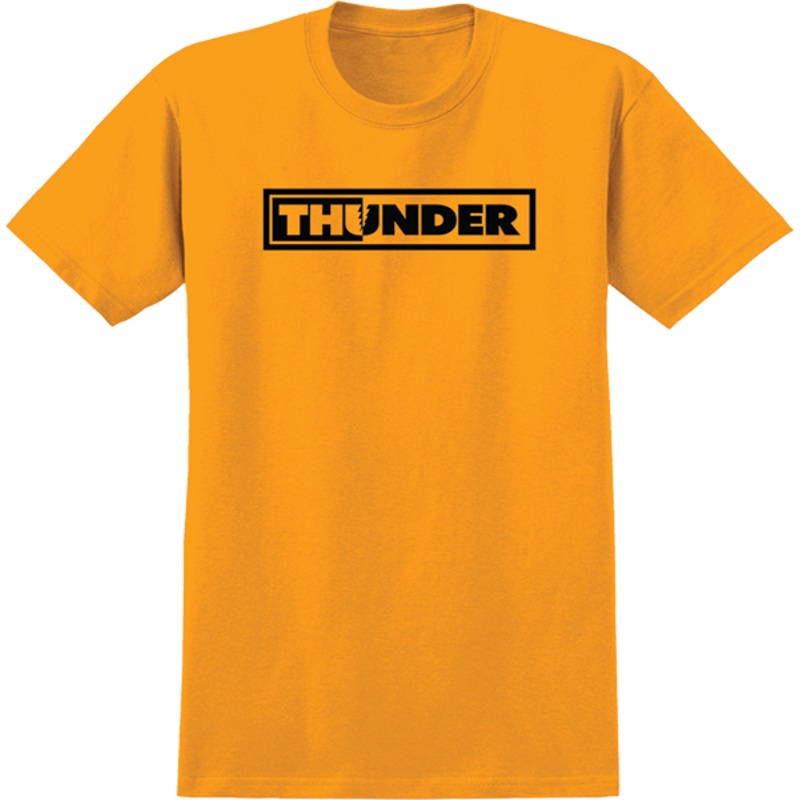 THUNDER TRUCKS BOLT LOGO SS L-GLD/BLK