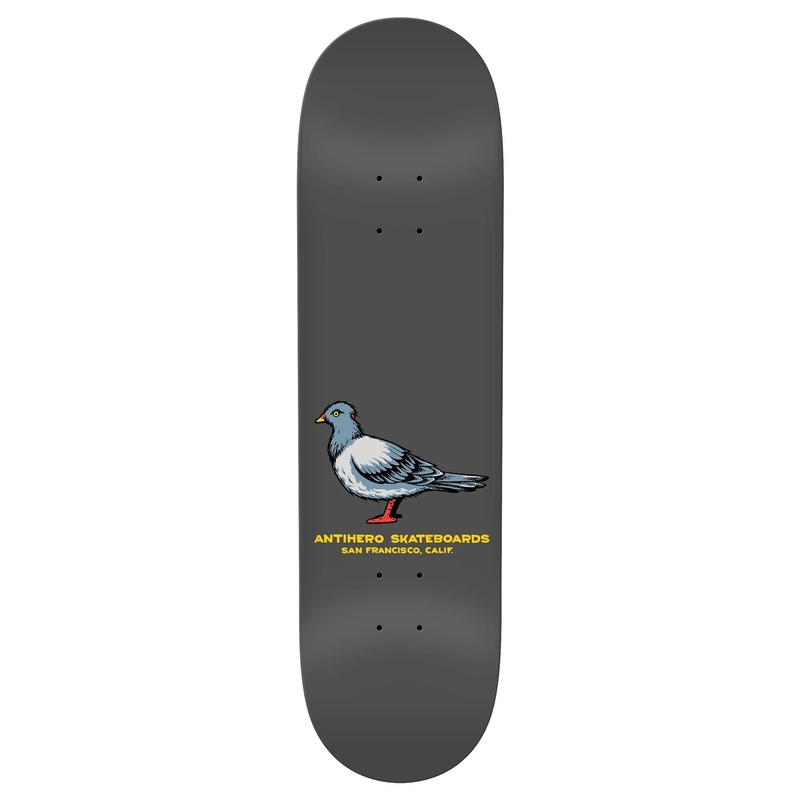 ANTIHERO TEAM PIGEON SHORT WHEEL BASE DECK (8.25″) 8.25″