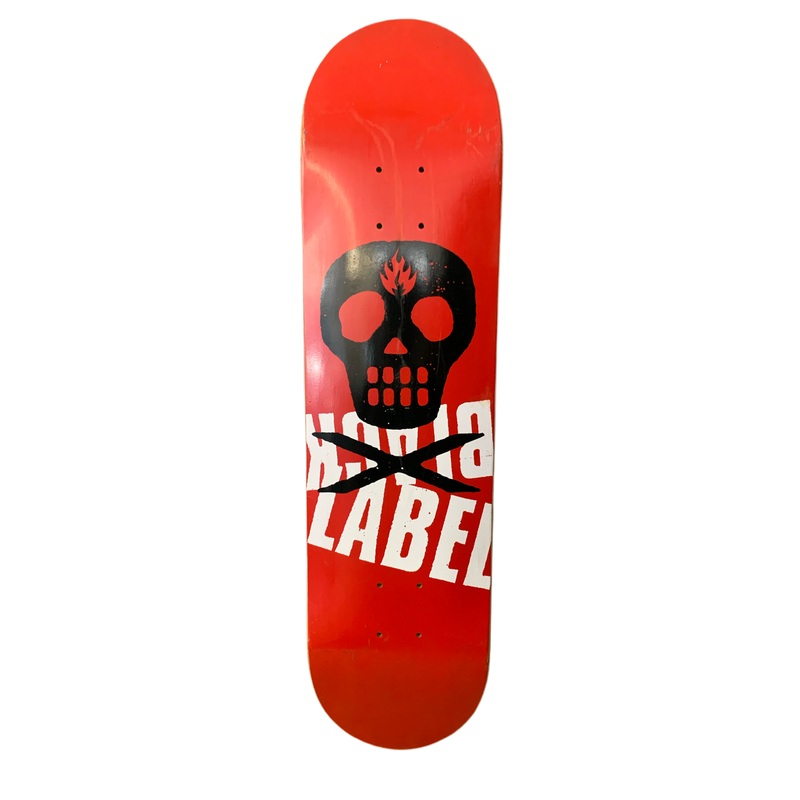 Black Label 2004 Team Let Them Die Skull Red/Black 7.9″ Classic Skateboard Deck