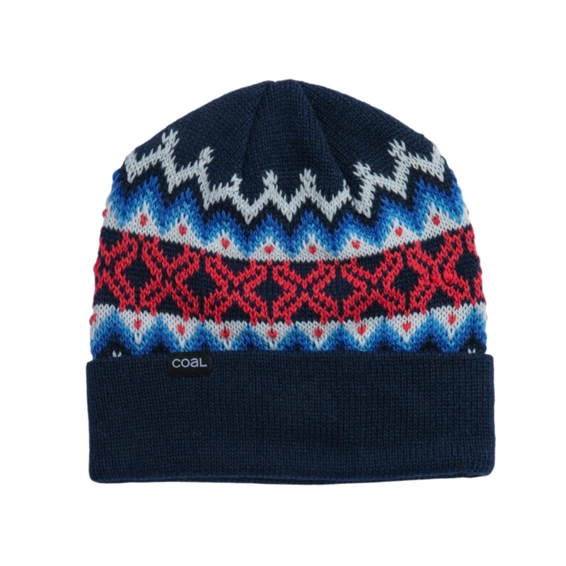 Coal Winters Beanie – Navy/Red