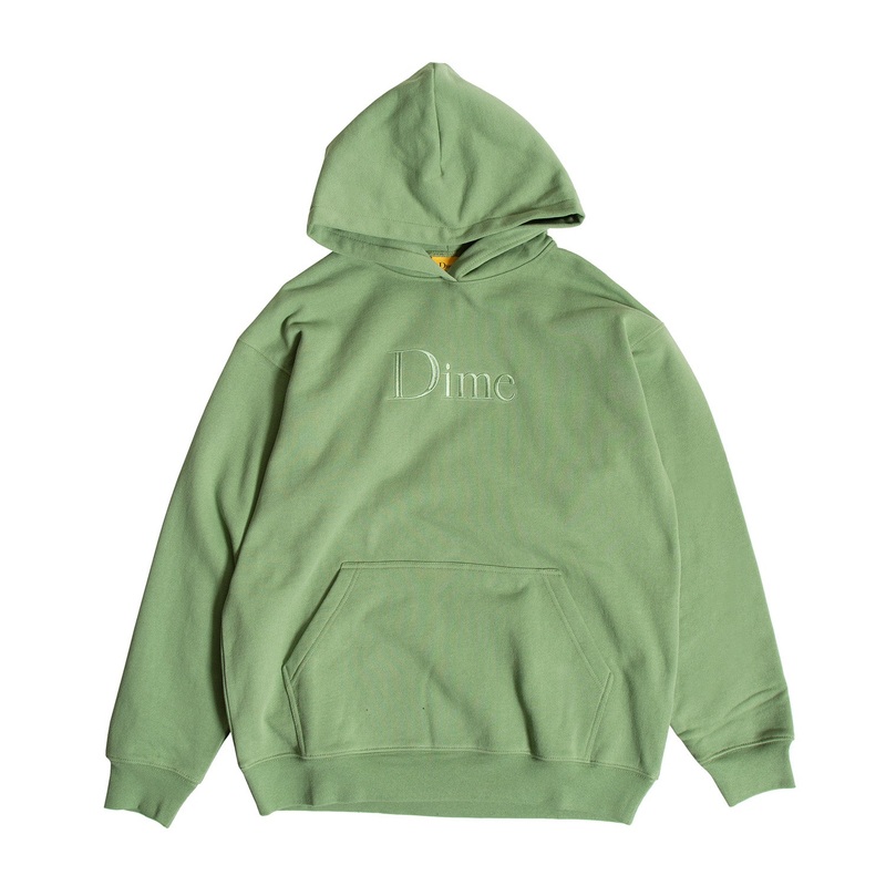 Dime Classic Logo Hooded Sweatshirt M Moss