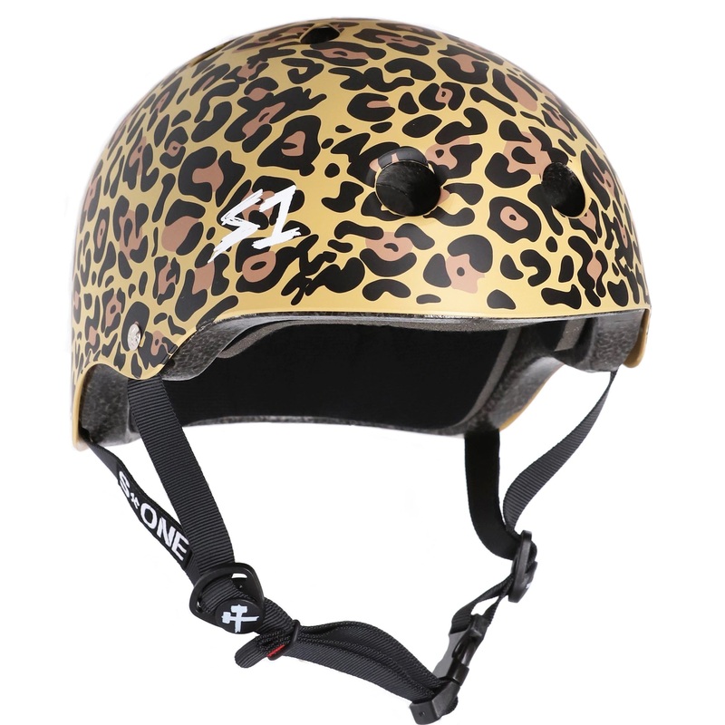S1 Mega Lifer Helmet – Tan Leopard Print Matte X-Small (22.5″) Brown