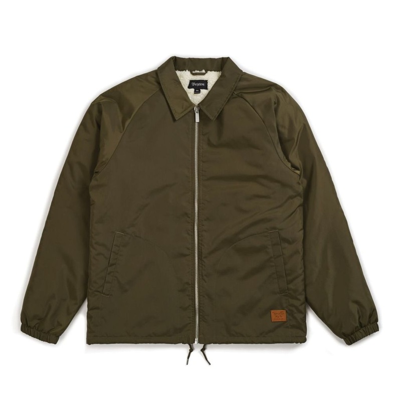 CLAXTON COLLAR SHERPA JACKET OLIVE MED